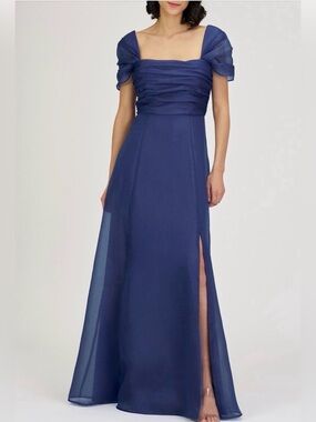 NWT JS Collection Jane ALine Organza Overlay Gown 6 Twilight Wedding Formal $308